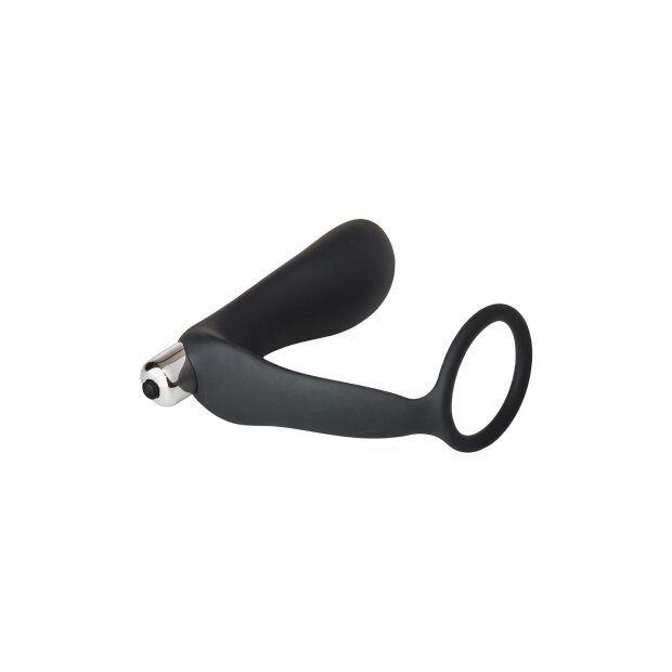 Dream Toys Fantasstic Vibration Analplug mit Penisring schwarz 3,4 cm