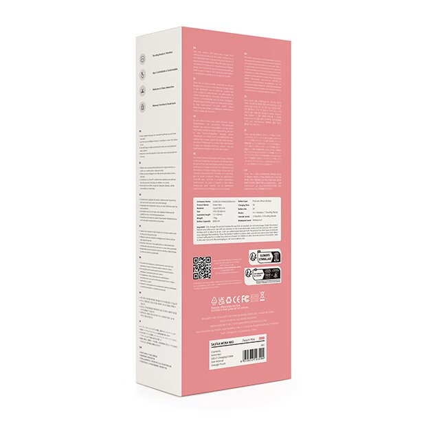 Svakom Mora Neo Interactive Thrusting Vibrator Peach Pink