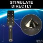 XR Brands E-Stim Spiked Paddle - Noir