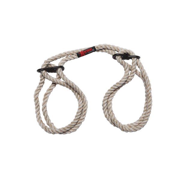 Doc Johnson Restrain 6mm Hemp Wrist or Ankle Cuffs Natural
