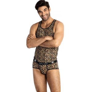 ANAIS Men Mercury top with animal print S