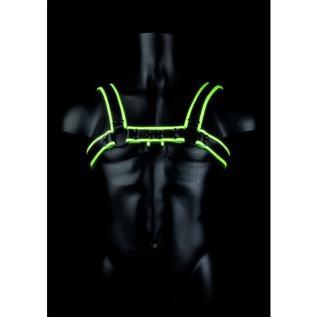Chest Bulldog Harness Glow in the Dark S/M - L/XL