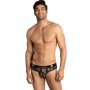ANAIS Men Power underpants with red roses and skulls black S