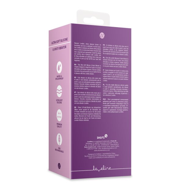 Loveline Ultra Soft Silicone G-Spot Vibrator - Orchidee Purple