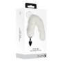 Shots - Ouch! Fox Tail with Metal Butt Plug - White
