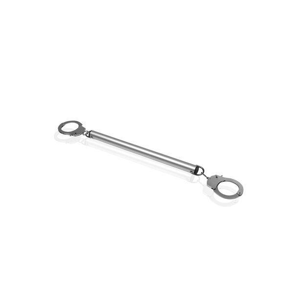 Spreader Bar with Hand or Ankle Cuffs - Silver