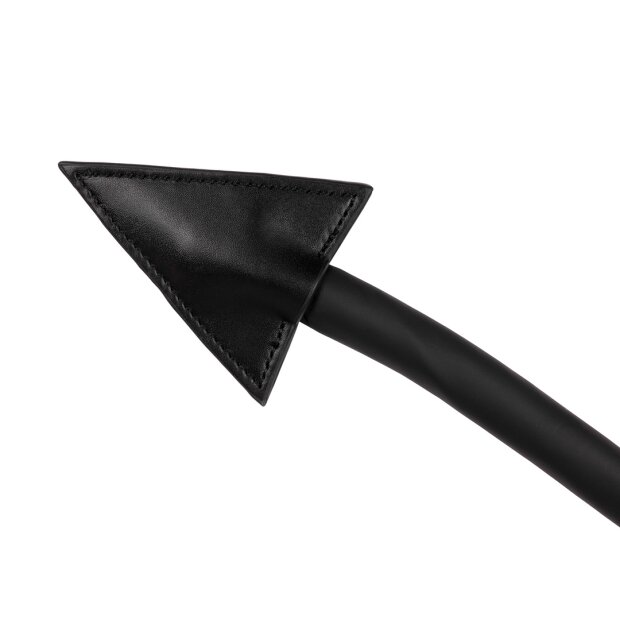 Shots - Ouch! Silicone Anal Plug Devils Tail - Black