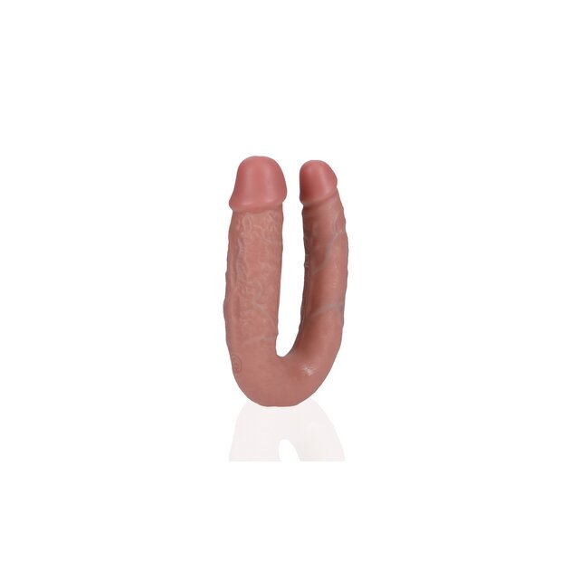 RealRock U Shaped Double Dildo 5 / 12,7 cm - Flesh