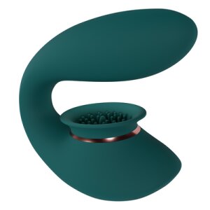 Twitch 3 - Vibromasseur rechargeable et succion - Vert...