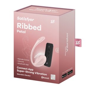 Satisfyer Ribbed Petal Connect App - Portable Vibrator...