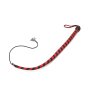 Kiotos Lederpeitsche Schwarz & Rot 60 cm
