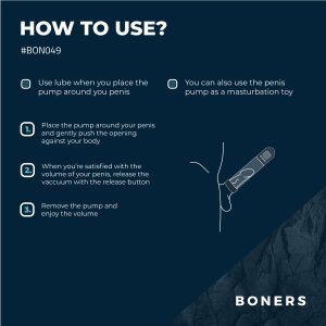 Boners Pompe à pénis avec écran LCD