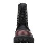 Outlet - Angry Itch 08-Loch Leder Stiefel Burgundy Rub-Off Größe 36