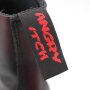 Outlet - Angry Itch 08-Loch Leder Stiefel Burgundy Rub-Off Größe 36