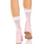 Leg Avenue Söckchen mit Rüschen weiß One Size