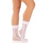 Leg Avenue Söckchen mit Rüschen weiß One Size