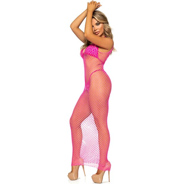 Leg Avenue Knöchellanges Netzkleid One Size Pink