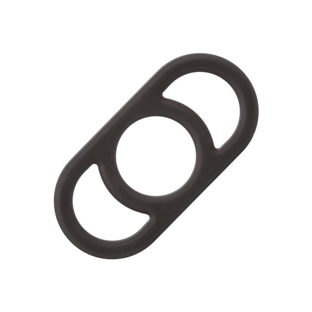 CalExotics Alpha Liquid Silicone Commander Ring Black