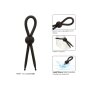 CalExotics Alpha Liquid Silicone Lasso Black
