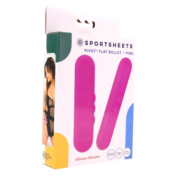 Sportsheets Pivot Flat Bullet, pink