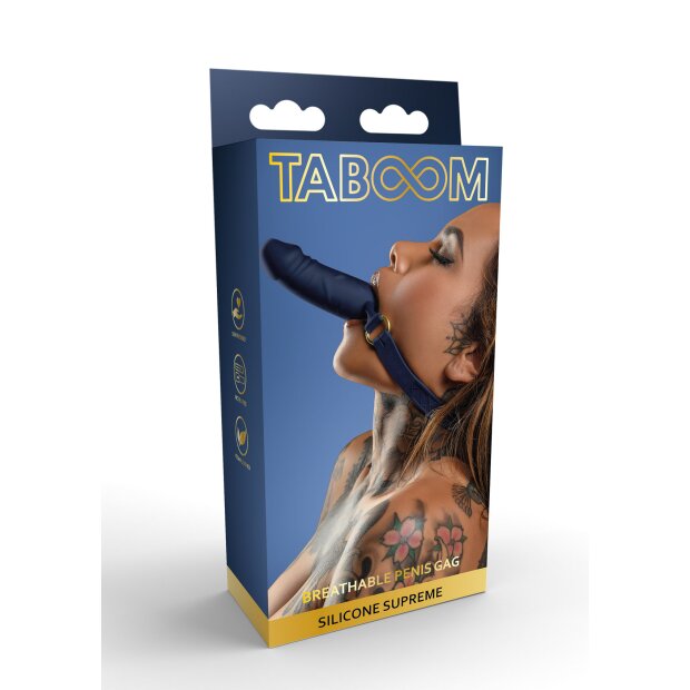 Taboom Silicone Breathable Penis Gag blue