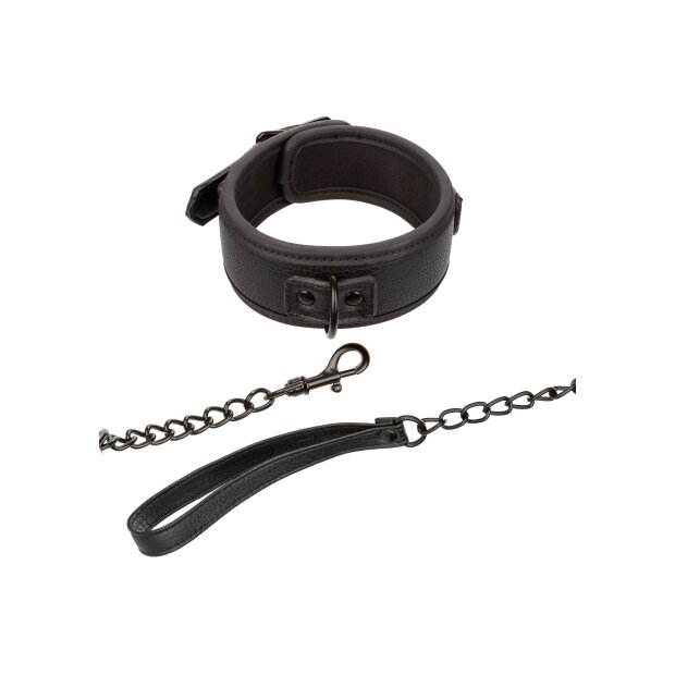 CalExotics Nocturnal Collection Collier et Laisse Noir