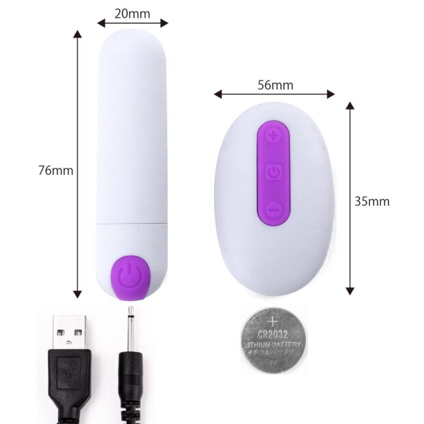 SSI-Japan Docodemo Wireless Oeuf vibrant blanc/violet