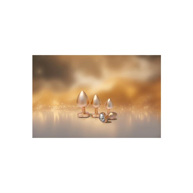 Gleaming Love Pearl Gold Plug Large 4,3 cm