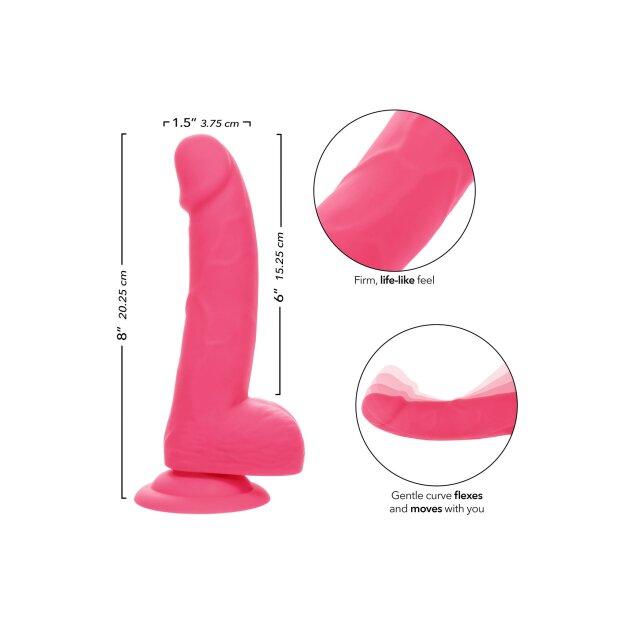 CalExotics Neon Silicone Studs Pink 15,25 cm
