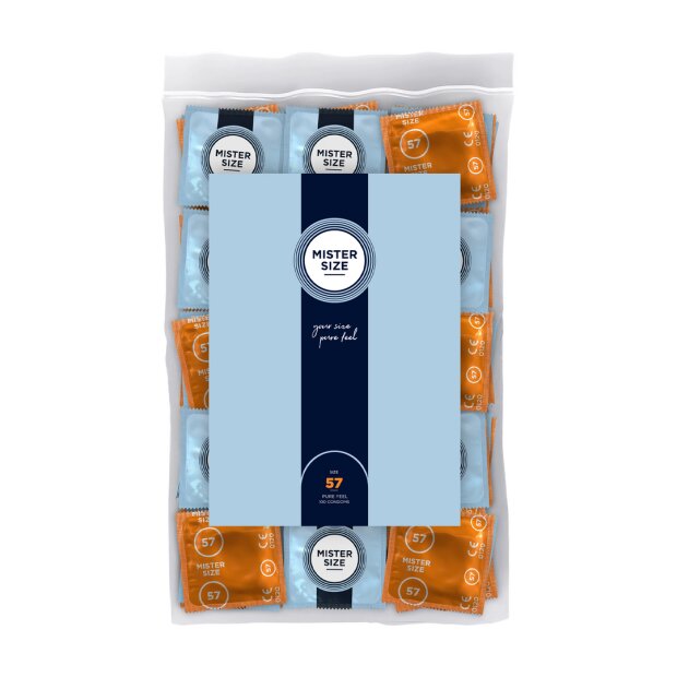 Mister Size Pure Feel Condoms 57 mm 100 Pack