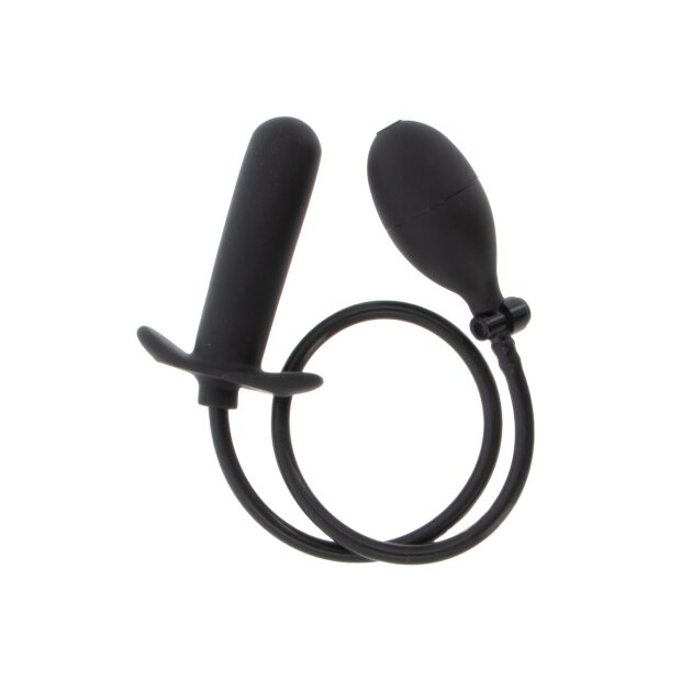 Hidden Desire Extreme Inflatable Smooth Plug - Starter Black