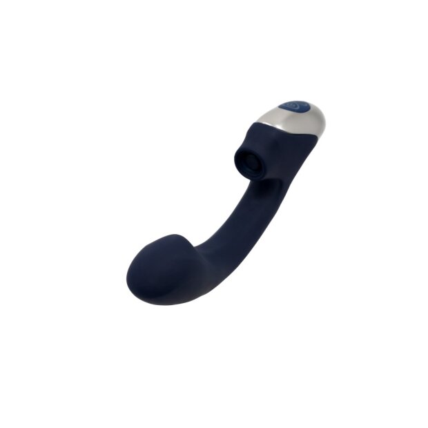 NMC Titanz 8 Inch Silicone Rechargeable Vibrator In Blue