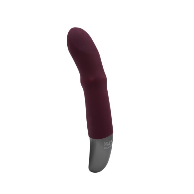NMC Titanz 7 Inch Silicone Rechargeable Vibrator In Rubine Red