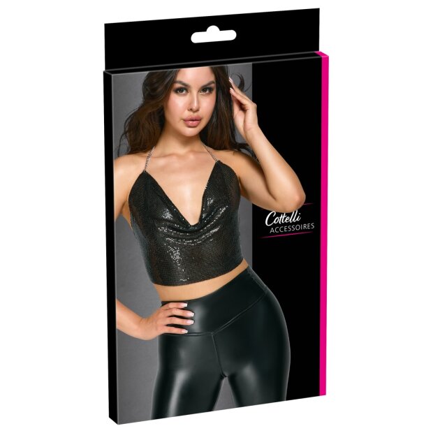 Cottelli Collection Metall-Top schwarz