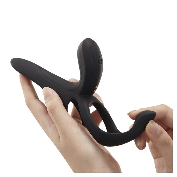 HoneyPlayBox Pleasure Pivot App-controlled Couples Vibrator Black