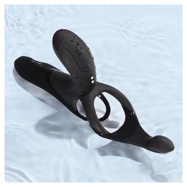 HoneyPlayBox Pleasure Pivot App-controlled Couples Vibrator Black