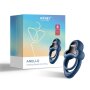 HoneyPlayBox - Anello-App-Controlled Vibrating Double Cock Ring with Clitoral Stimulator Blue