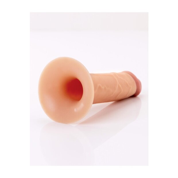 FANTASY X-TENSIONS ELITE 6" SILICONE HOLLOW STRAP-ON - DUAL DENSITY - LIGHT