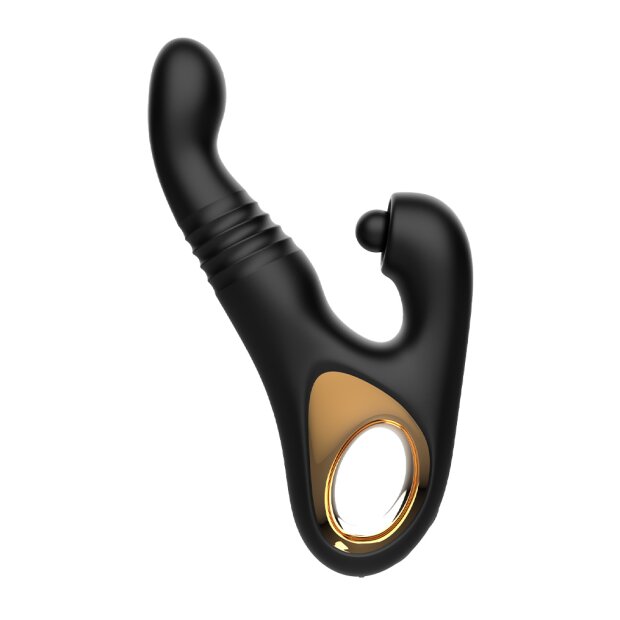 Rimba Toys - Sensual Nights SN08 - Multifunction Vibrator - Black