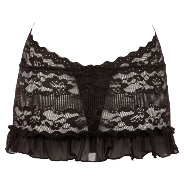 Cotelli Collection Little Lace Dress Black S