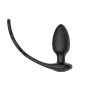 Nexus TORNADO Rotating Plug with Cock & Ball Rings - Black