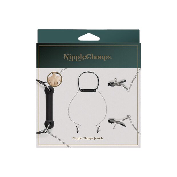 Virgite Pinces à seins Modèle 33 Noir Argent 2 pièces