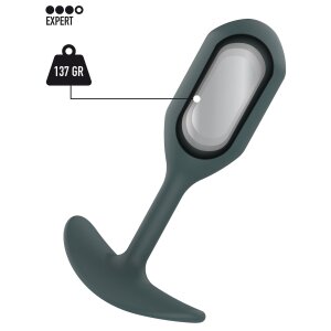 ToyJoy Buttocks The Athlete Weighted Plug Grey