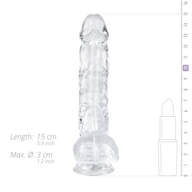 Easy Toys Jelly Dildo with Balls 15 cm