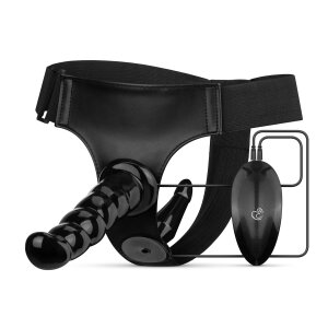 Easy Toys Fetish Collection - Vibrating Strap-On Set - Black