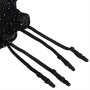 SUBBLIME Fishnet Bodystocking With Gloves And Diamonds Black One Size