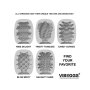 VIBEGGS - Twisty Tongues - Vibrating Masturbation Sleeve - White