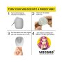VIBEGGS - Twisty Tongues - Vibrating Masturbation Sleeve - White