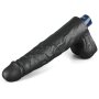 Lovetoy 10" REAL SOFTEE Rechargeable Vibrating Dildo (Black)