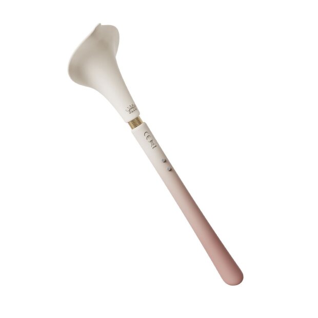 ZALO Calla Vibrator with Clitoral Stimulation Pink White